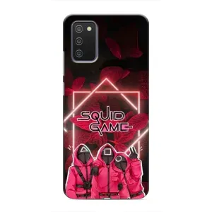 Чохол Гра в кальмара для Samsung Galaxy A03s (Охоронці Гра кальмара)