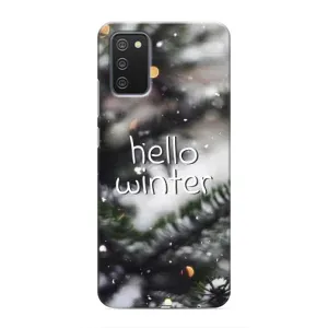 Новорічні, Святкові Чохли для Samsung Galaxy A03s - 2024 год (Hello winter)