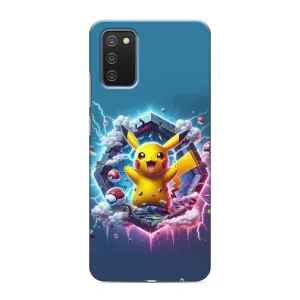 Чохол з Пікачу на Samsung Galaxy A03s (Лого Пікачу)