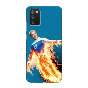 Чохол з принтом Фантастична четвірка для Samsung Galaxy A03s (Людина-факел у вогні)