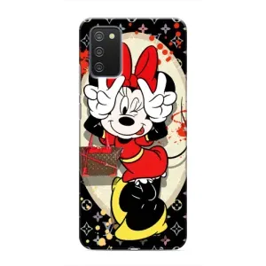 Чехол Disney Mouse Samsung Galaxy A03s (PREMIUMPrint) (Минни peace)