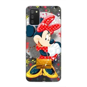 Чехол Disney Mouse Samsung Galaxy A03s (PREMIUMPrint) (Minni с бантиком)