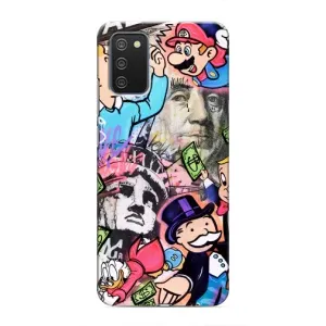Чохли з крутими принтами для Samsung Galaxy A03s - (PREMIUMPrint) (Monopoly man)