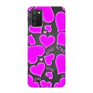 Чехлы для любимой на Самсунг А03с (VPrint) (Pink hearts)