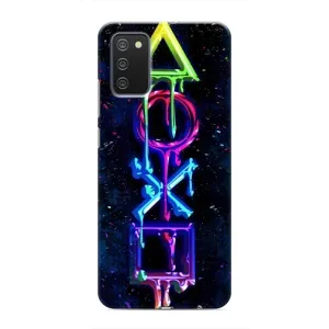 Чехлы с тематикой Киберспорт для Samsung Galaxy A03s (VPrint) (Pleystation лого)