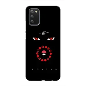 Чехлы на тему: Итачи Учиха для Samsung Galaxy A03s (AlphaPrint) (глаза Итачи)