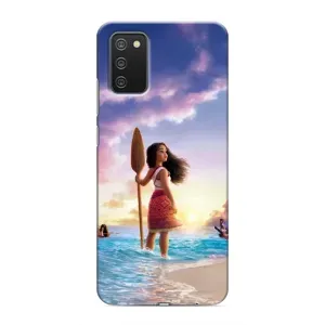 Чохол з мультфільмом Ваяна Samsung Galaxy A03s (Моана з веслом)