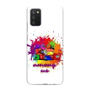 Чехол Амонг Ас для Samsung Galaxy A03s (AlphaPrint) (Яркий АмонгАс)