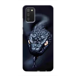 Чохол з картинкою 'Хижаки' для Samsung Galaxy A03s (Чорна змія)