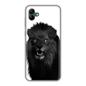 Чохли з картинкою животних Samsung Galaxy A04 (Чорний ЛЕВ)