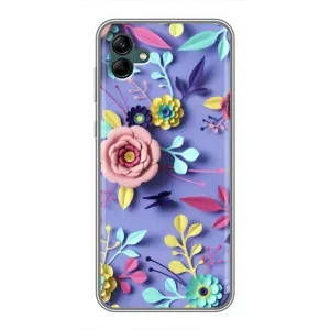Чехлы с Цветами для Samsung Galaxy A04 (VPrint) (Цветочный дизайн)
