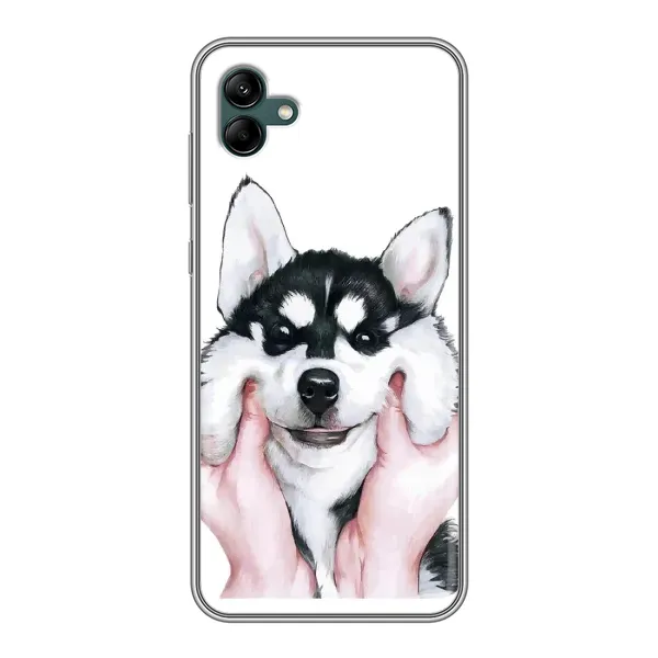 Чехол с принтом «Довольный Хаски» для Samsung Galaxy A04 Чехол с принтом «Довольный Хаски» для Samsung Galaxy A04