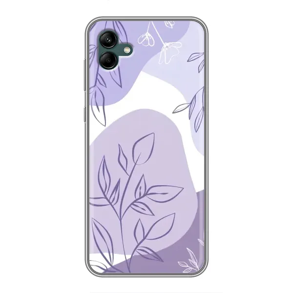 Чохол з принтом «Фіолетове листя абстракція» для Samsung Galaxy A04