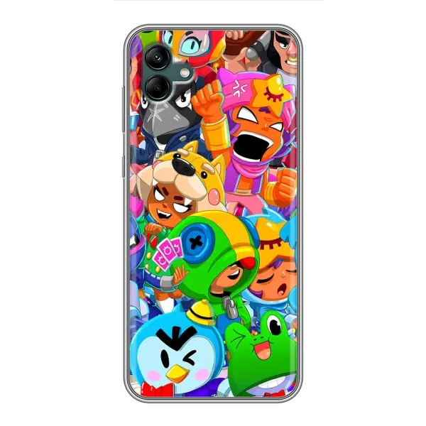 Чехол с принтом «герои Бравл Старс» для Samsung Galaxy A04 Чехол с принтом «герои Бравл Старс» для Samsung Galaxy A04