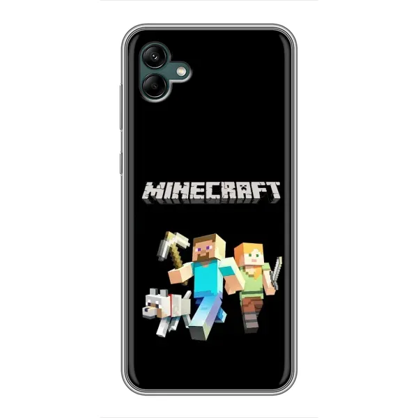 Чехол с принтом «герои Minecraft» для Samsung Galaxy A04