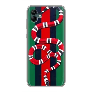 Чехлы ГУЧЧИ для Самсунг А04 (AlphaPrint) (Gucci змия)