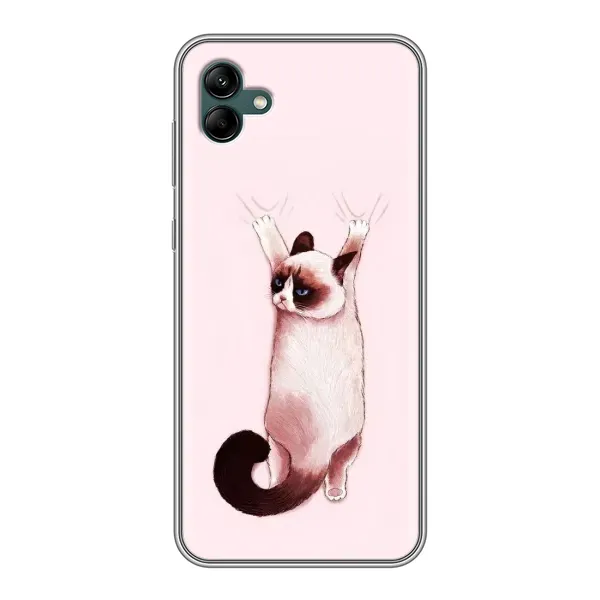Чехол с принтом «Котик падает» для Samsung Galaxy A04
