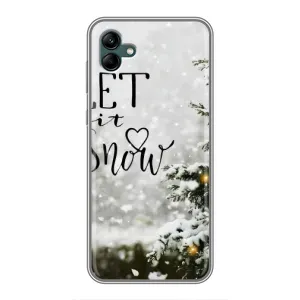 Новорічні, Святкові Чохли для Samsung Galaxy A04 - 2024 год (Let it snow)