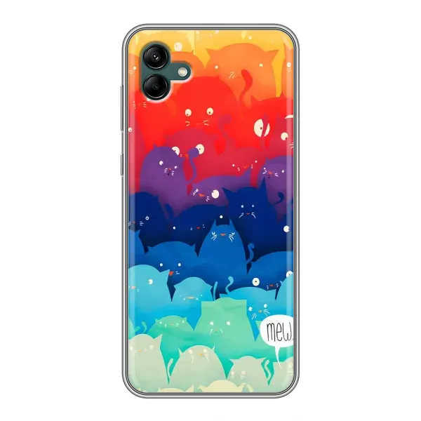 Чехол с принтом «Mew» для Samsung Galaxy A04