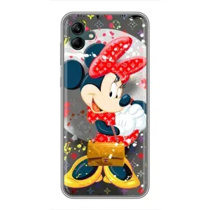 Чехол Disney Mouse Samsung Galaxy A04 (PREMIUMPrint) (Minni с бантиком)