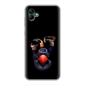 Чохол з Мавпами Samsung Galaxy A04 - (AlphaPrint) (Три мавпи)