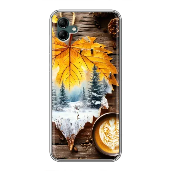 Чохол з принтом «Осінньо-зимова кава» для Samsung Galaxy A04