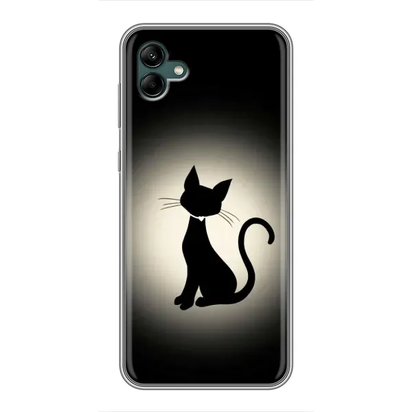 Чохол з принтом «Силует котика» для Samsung Galaxy A04