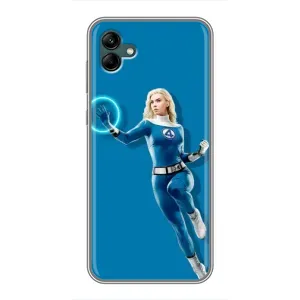Чехол с принтом Фантастическая четверка для Samsung Galaxy A04 (Сью Сторм полет)