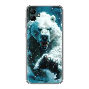 Чехол с картинкой «Хищники» для Samsung Galaxy A04 (Полярный медведь)