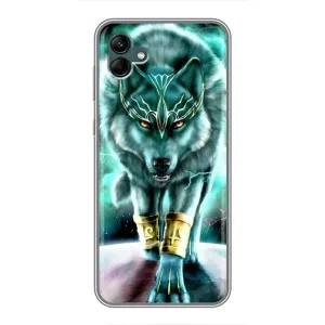 Захисні чохли для Самсунг Галаксі А04 (AlphaPrint) (ХІТ продаж) ВОВК (Яскравий вовк)