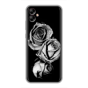 Чохол з картинкою (Стильні) Samsung Galaxy A04e (A042) - (AlphaPrint) (Чорна троянда)
