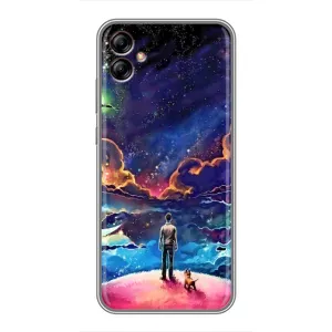 Космічні Чохли для Samsung Galaxy A04e (A042) (VPrint) (Вид Галактики)