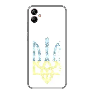 Чохли для Samsung Galaxy A04e (A042) Укр. Символіка (AlphaPrint) (Герб з букв)