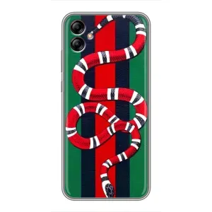 Чехлы ГУЧЧИ для Самсунг А04е (AlphaPrint) (Gucci змия)