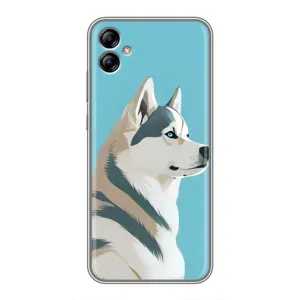 Чохол з Хаскі Samsung Galaxy A04e (A042) - (AlphaPrint) (Хаскі арт)