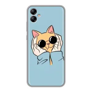 Чохол на Samsung Galaxy A04e (A042) з Котиками (VPrint) (Котик в окулярах)