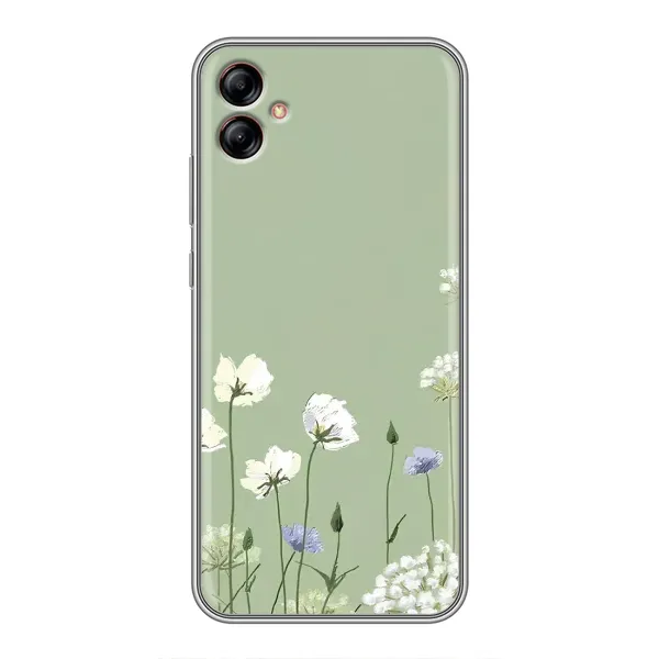 Чохол з принтом «Квіти на зеленому» для Samsung Galaxy A04e (A042)