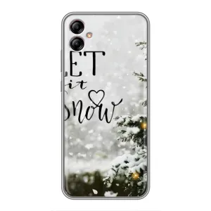 Новорічні, Святкові Чохли для Samsung Galaxy A04e (A042) - 2024 год (Let it snow)