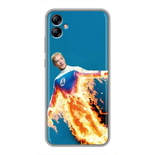 Чехол с принтом «Человек-факел в огне» для Samsung Galaxy A04e (A042)