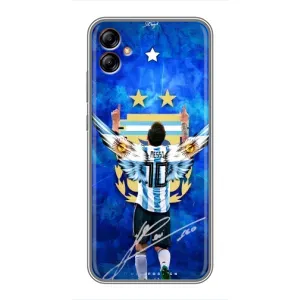 Чехлы для Samsung Galaxy A04e (A042) (Leo чемпион) (AlphaPrint) (Месси сборная)