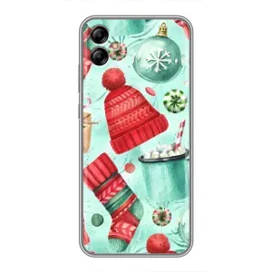 Новорічні Чохли для Samsung Galaxy A04e (A042) (VPrint) (Одяг НР)