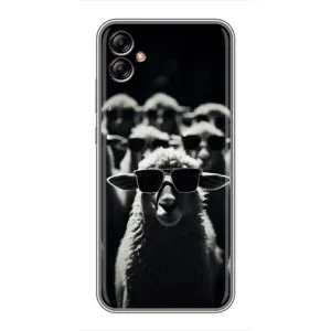 Чохол з принтом стильні тварини для Samsung Galaxy A04e (A042) (Овечка в окулярах)