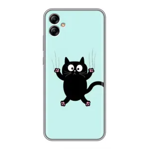 Чохол з принтом для Samsung Galaxy A04e (A042) (AlphaPrint) Модні коти (Падаючий кіт)