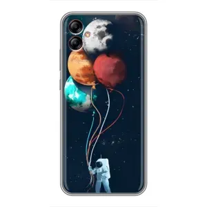 Космічні Чохли для Samsung Galaxy A04e (A042) (VPrint) (Планети кульки)