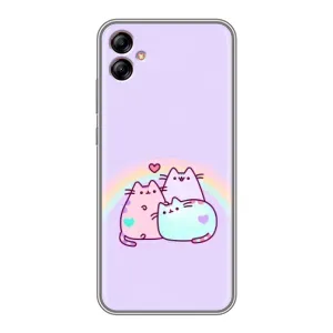 Чохол на Samsung Galaxy A04e (A042) з Котиками (VPrint) (Радужний котик)