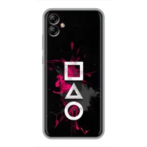 Чехол Гра в кальмара для Samsung Galaxy A04e (A042) (Символы Игра кальмара)