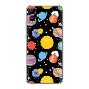 Космічні Чохли для Samsung Galaxy A04e (A042) (VPrint) (Намальовані планети)