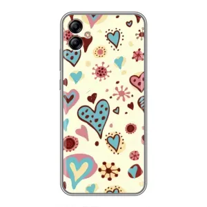 Чехлы для любимой на Samsung Galaxy A04e (A042) (VPrint) (Сердечки)
