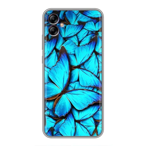 Чохол з принтом «Сині метелики» для Samsung Galaxy A04e (A042) Чохол з принтом «Сині метелики» для Samsung Galaxy A04e (A042)