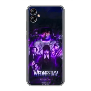Чехол с дизайном Венздей 2 на Samsung Galaxy A04e (A042) (Фиолетовая магия Уэнздей)